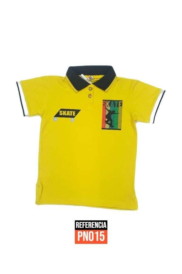 camiseta-polo-para-niño-estampada