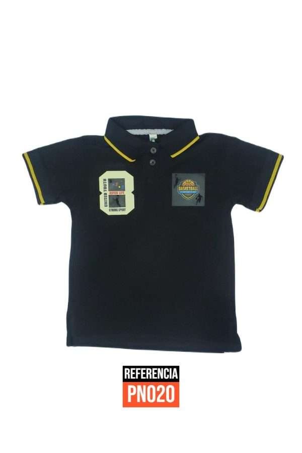 camiseta-polo-para-niño-estampada